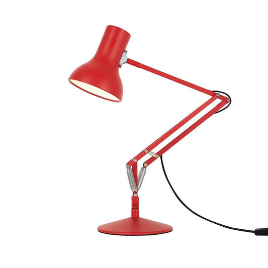Anglepoise 75 Mini Desk Lamp In Red Adjustable Arms